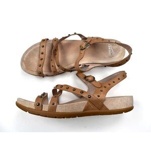 Dansko Brigitte Studded Sandals Women 42 US 11.5-12‎ EUC Strappy Leather Flat